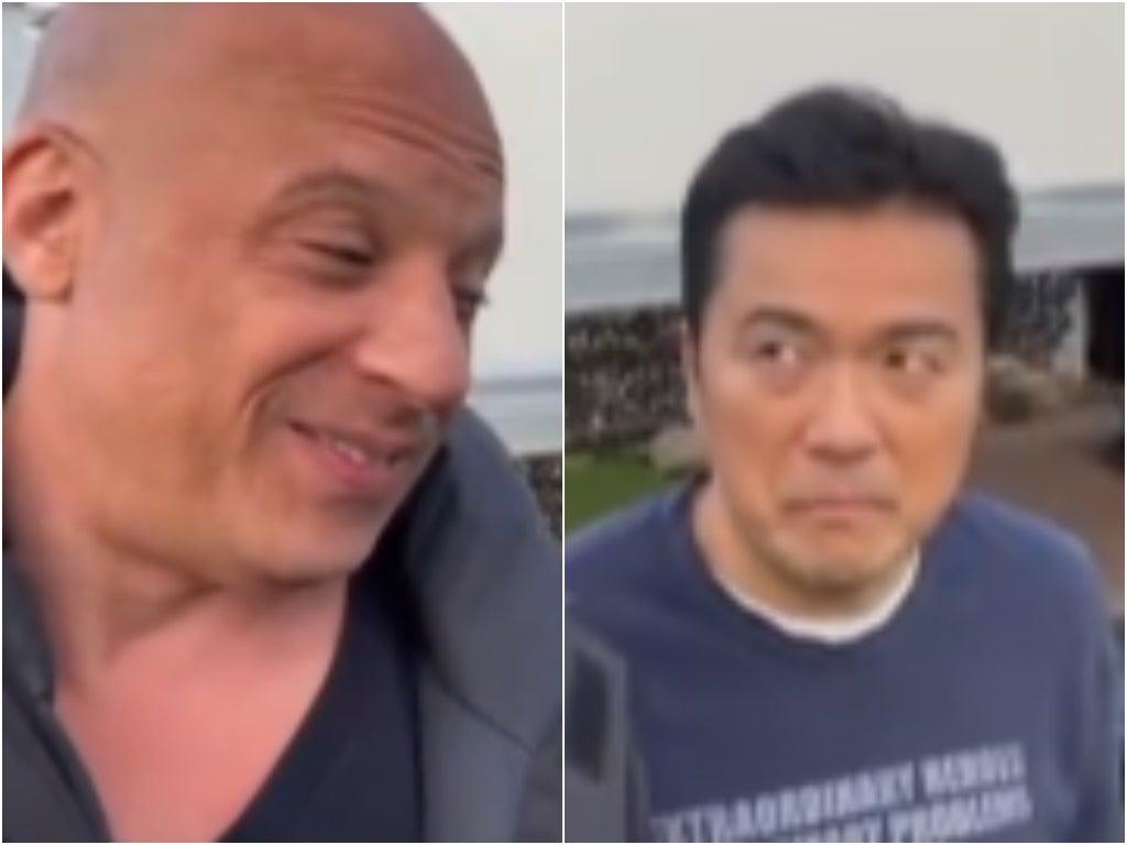 Awkward Vin Diesel video posted day before director Justin Lin quits Fast and Furious 10 highlighted online