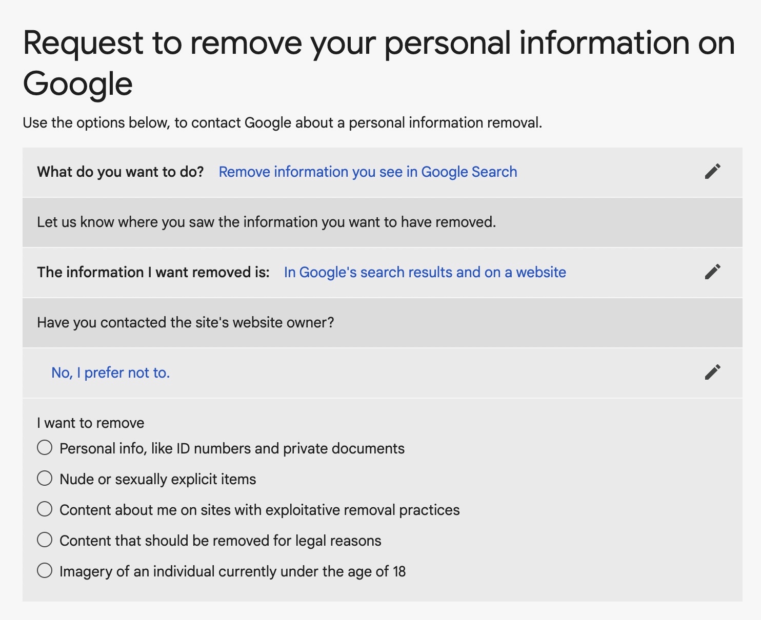 How to remove your personal information from Google search results