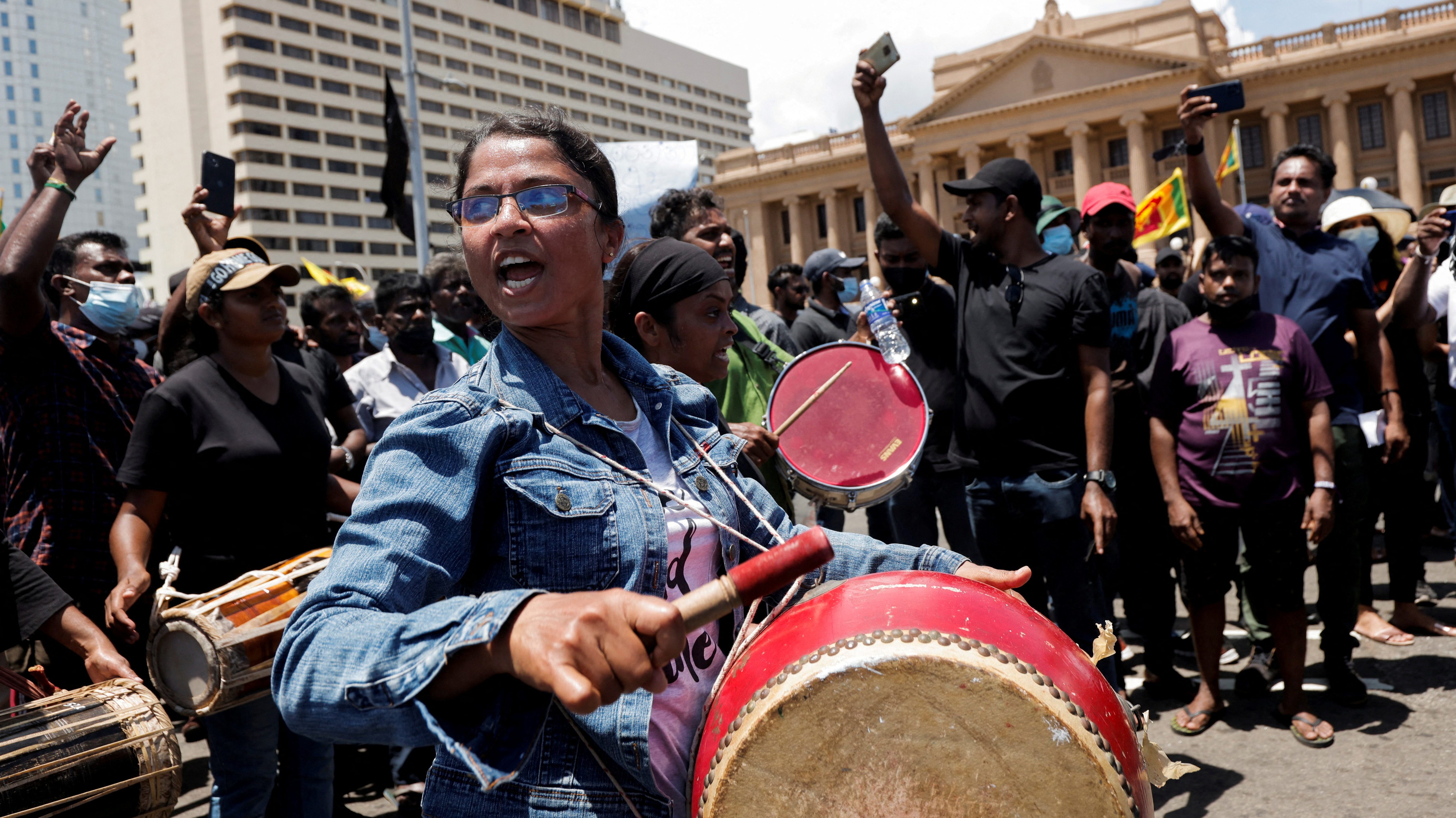 How an anthem about crows became angry Sri Lankans’ favourite chant