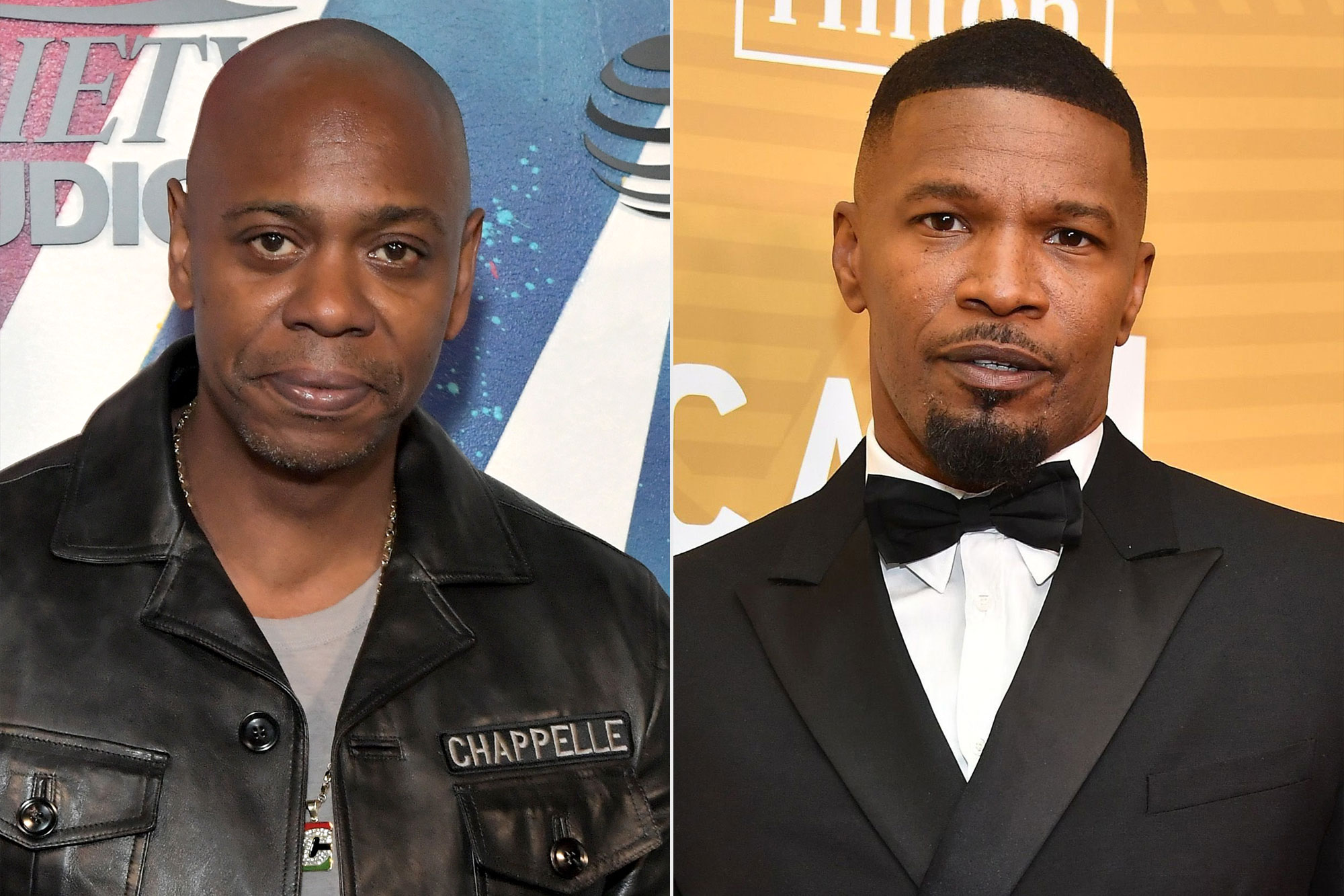 Jamie Foxx helps Dave Chappelle fight off attacker who tackled him on stage during stand-up set