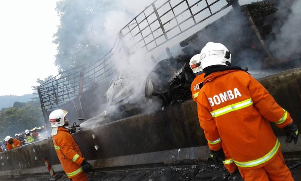 JPJ: Trailer driver held in connection with North-South Expressway crash near Kuala Kangsar had nine offences with 12 demerit points