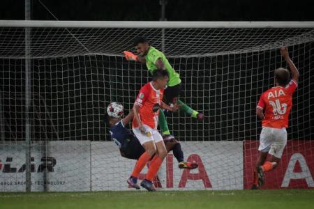 Goalkeepers shine before late drama at Hougang