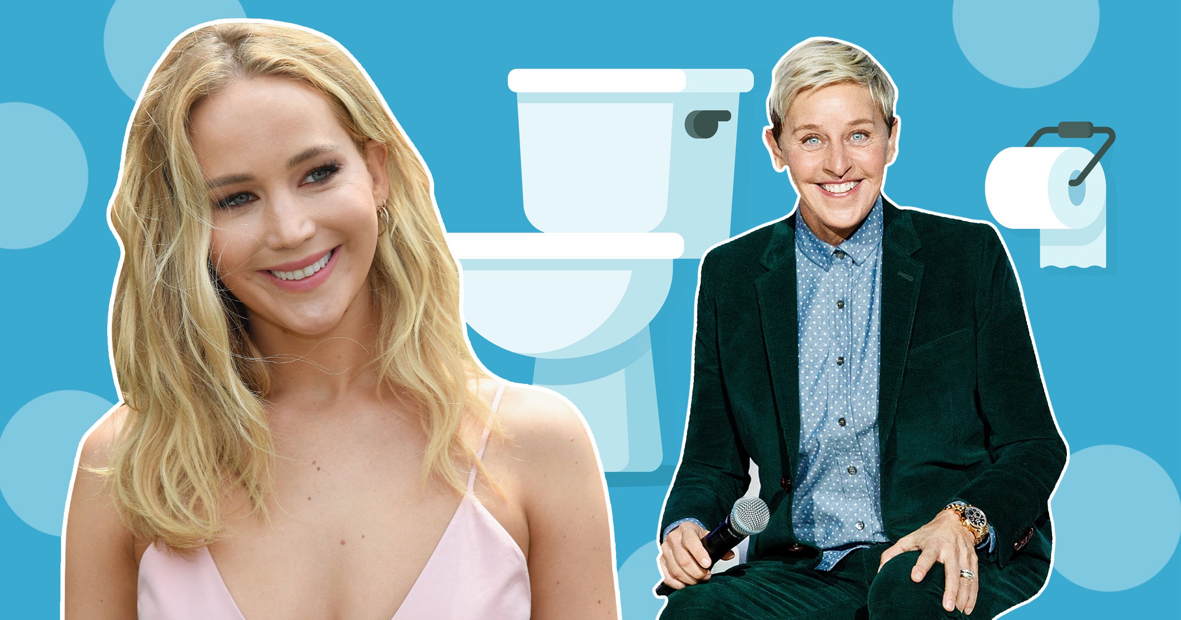 Ellen DeGeneres just fulfilled Jennifer Lawrence’s childhood fantasy by interviewing her on the toilet