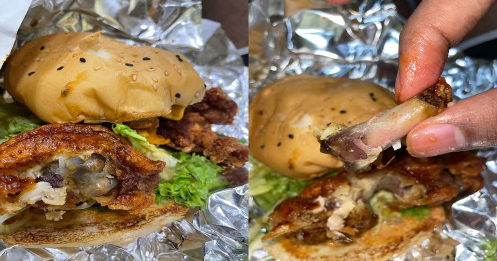 2 customers say they found large chicken bones in 4Fingers 'Jawbreaker' chicken burgers