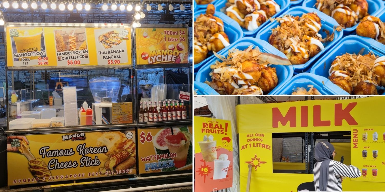 Woodlands pasar malam has 1-litre ice cream shakes, takoyaki & Korean corndogs till 27 Jun