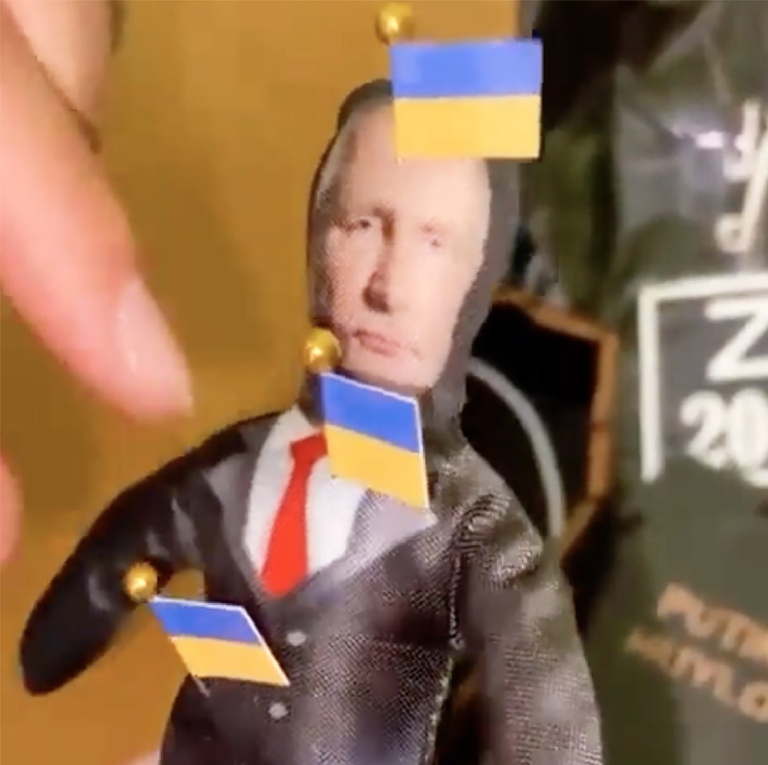 Vladimir Putin voodoo doll goes on sale in Kyiv with noose, pins and coffin