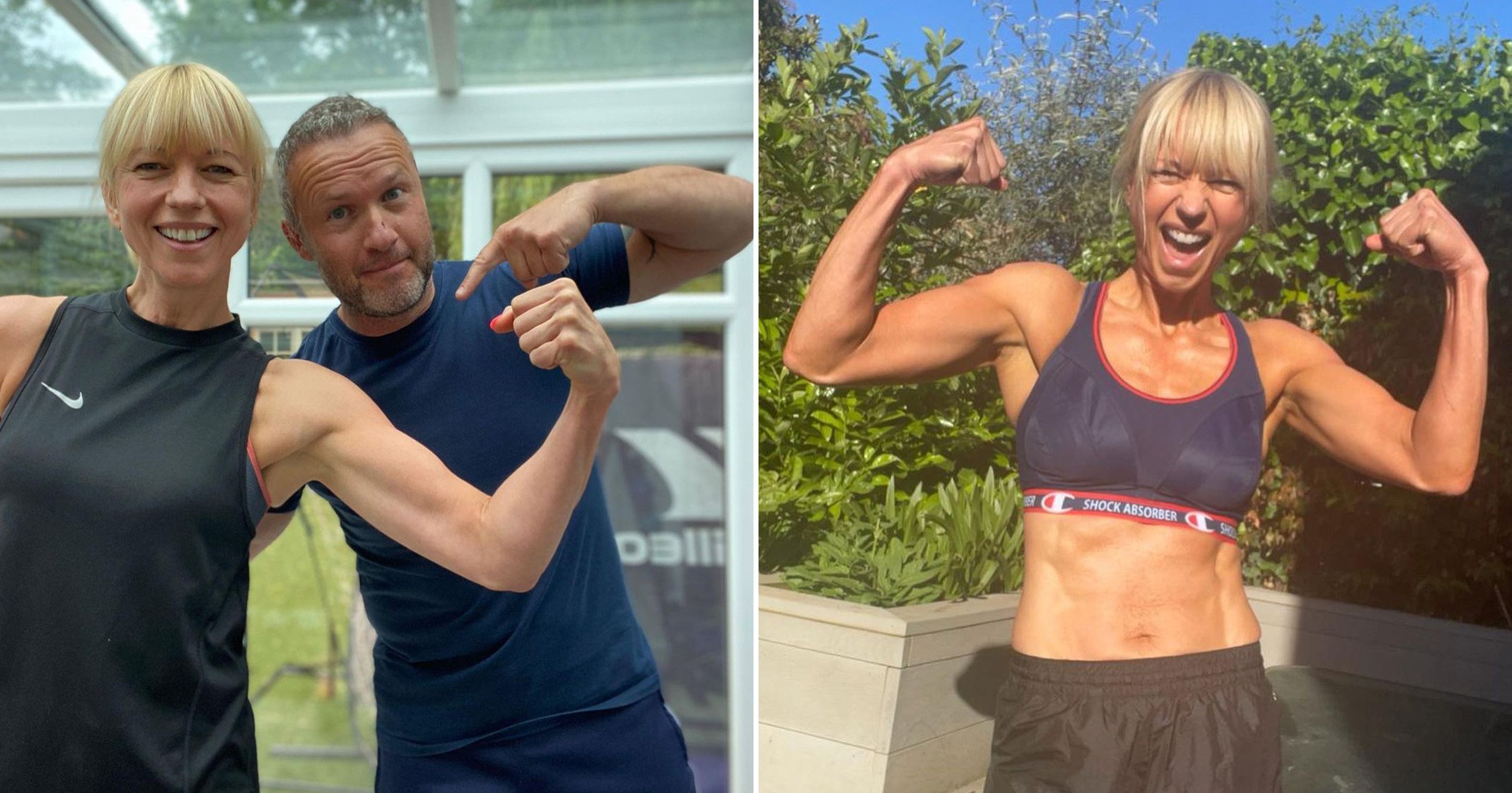 Radio 2’s Sara Cox reveals ripped muscles from incredible body transformation inspired by Rylan Clark after ditching booze