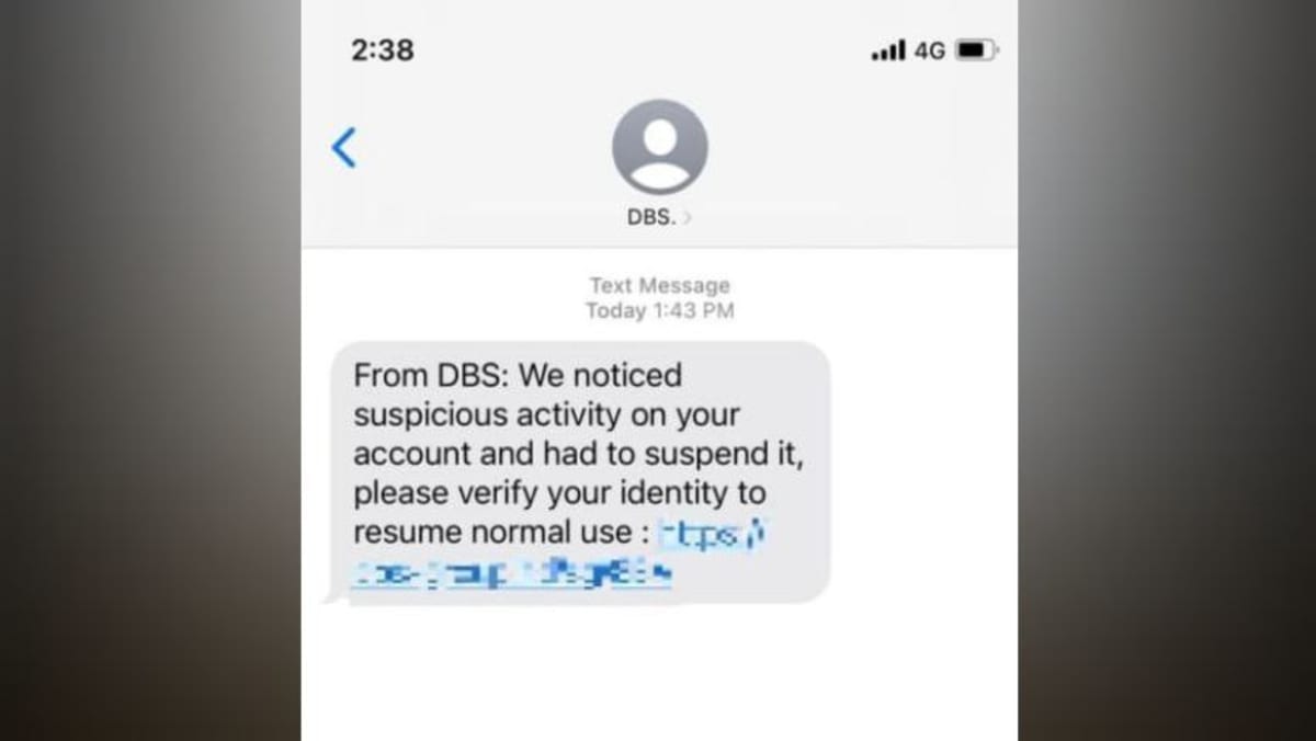 Police And Dbs Warn About Sms Phishing Scams Nestia 0490