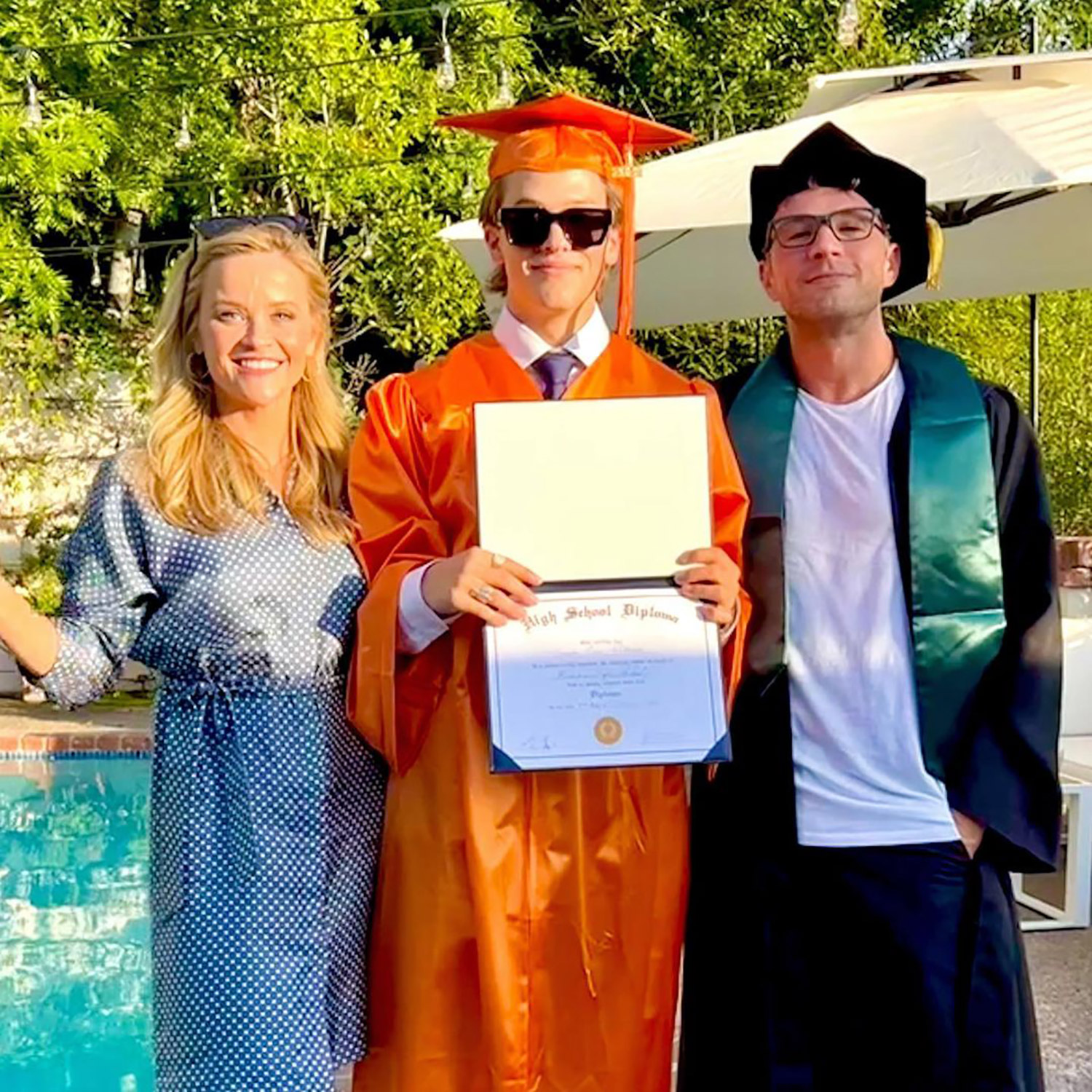 Reese Witherspoon and Ryan Phillippe Celebrate Son Deacon's Graduation with Backyard Commencement