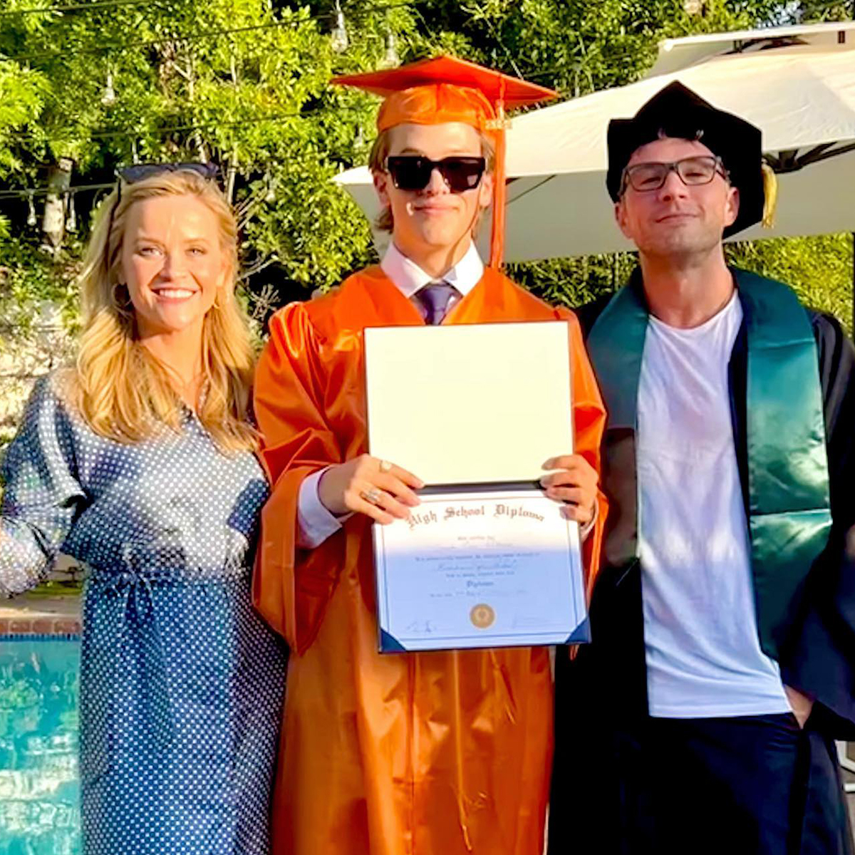 Reese Witherspoon, Ryan Phillippe and More Celeb Exes Who Reunited for Their Kid's Graduation