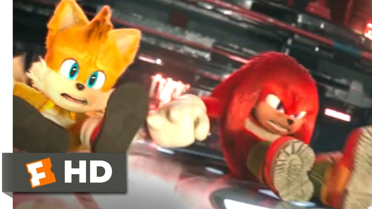 Sonic The Hedgehog 2 2022 Knuckles And Tails Vs Robotnik Scene 910 Movieclips Nestia 