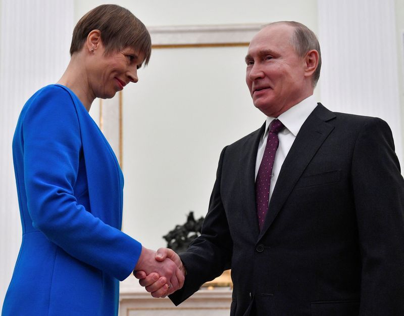 Estonia summons Russian envoy to protest Putin remarks