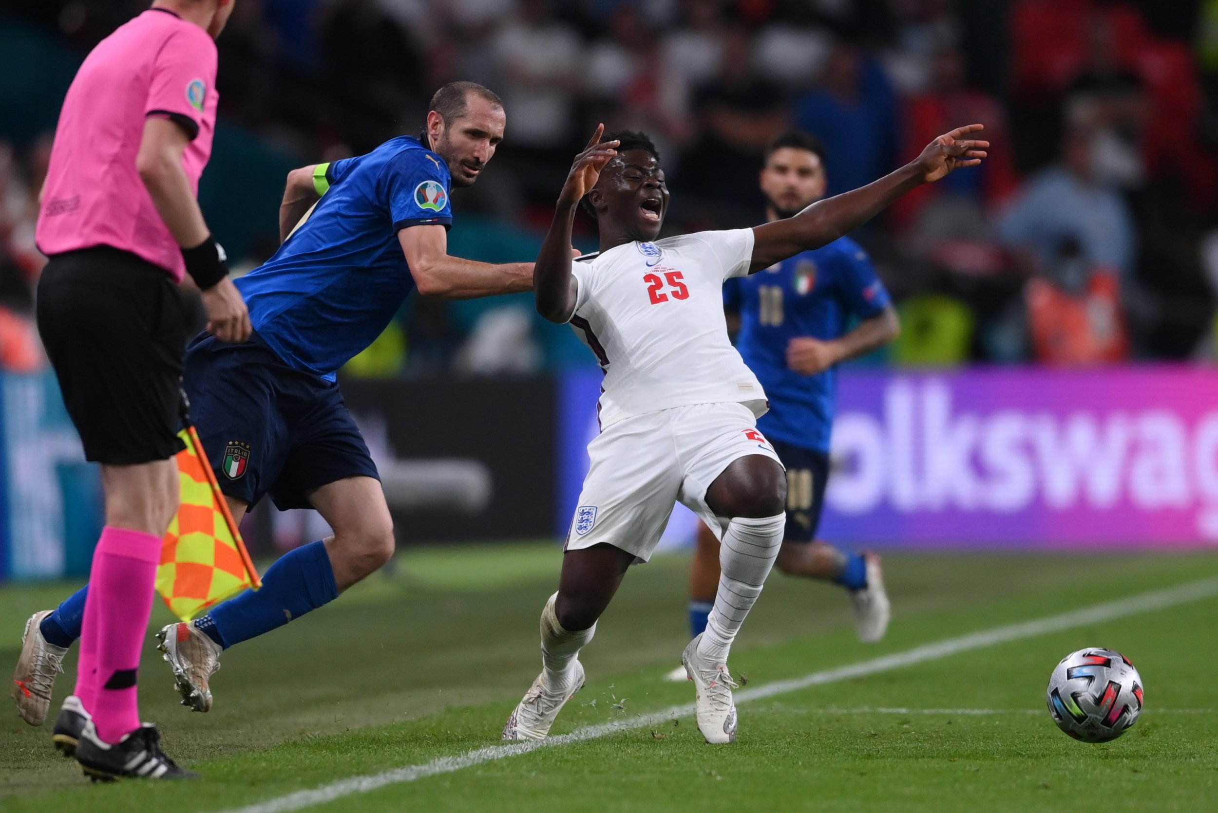 ‘I grabbed him good!’ – Giorgio Chiellini breaks silence on infamous Bukayo Saka foul in the Euro 2020 final