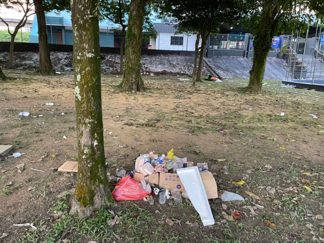 Litterbugs leave PJ's Astaka field an unsightly mess