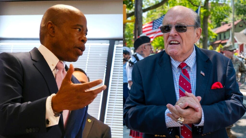 NYC Mayor Eric Adams Accuses Rudy Giuliani of Filing False Police Report Over Back Slap