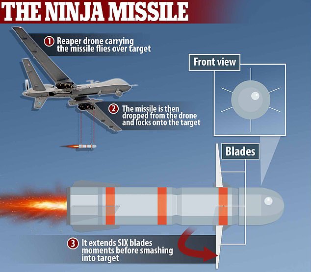 Motorbike-riding Al Qaeda chief is MINCED by US Hellfire Ninja missile in precision drone strike on Syrian dirt road