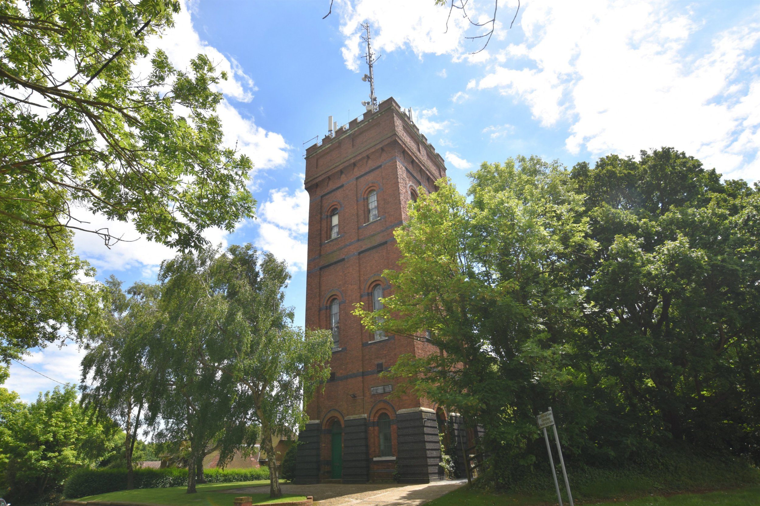 Four-bed flat inside a 90ft tall water tower in Essex goes on sale for £2.1million