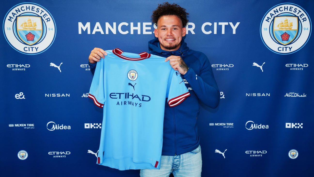 Man City sign Kalvin Phillips from Leeds in £42m deal