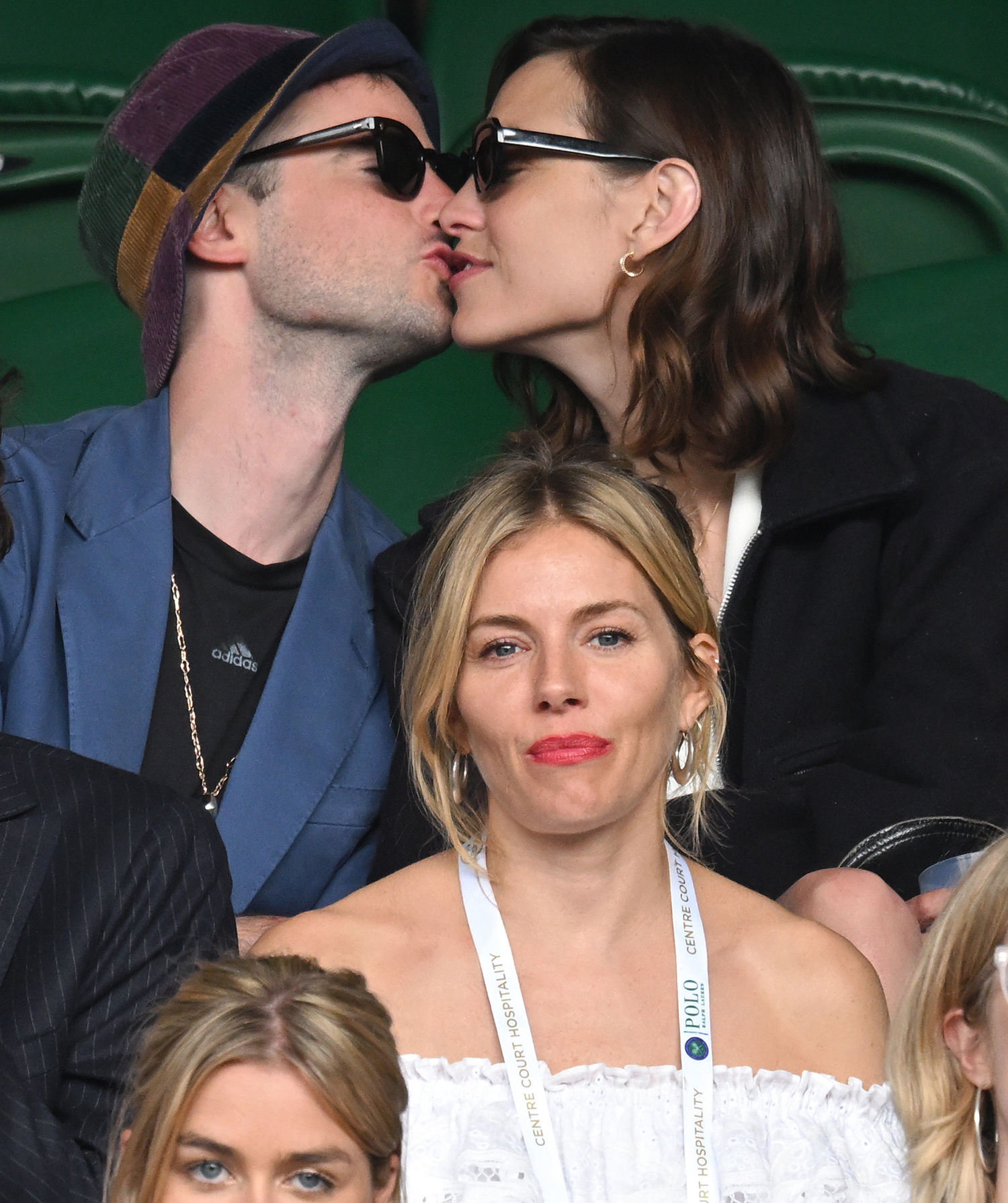 Tom Sturridge and Alexa Chung Kiss While Sitting By His Ex Sienna Miller at Wimbledon