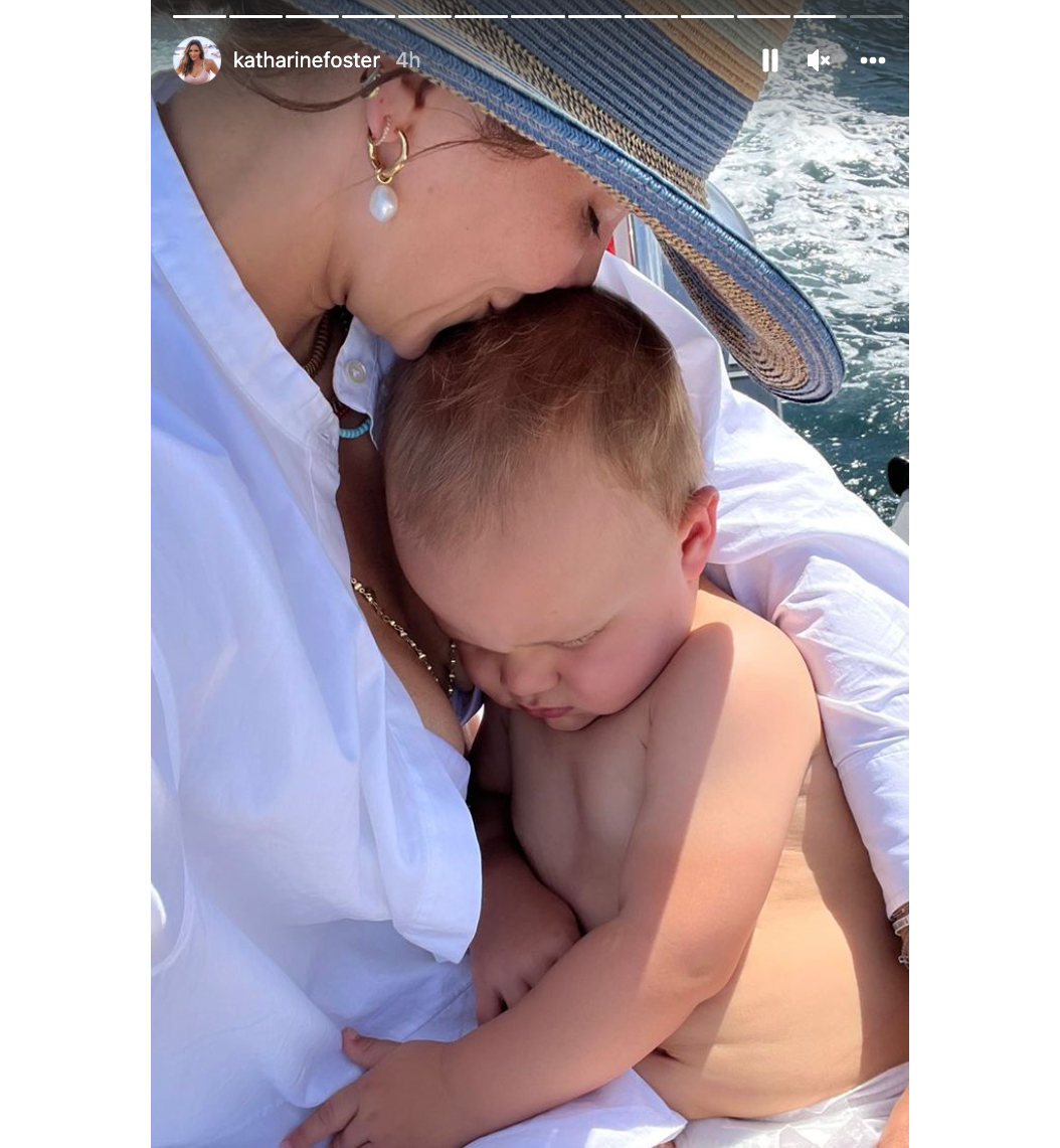 Katharine McPhee Shares Rare Photo of Son Rennie on Capri Boat Outing: 'Too Much Fun in the Sun'