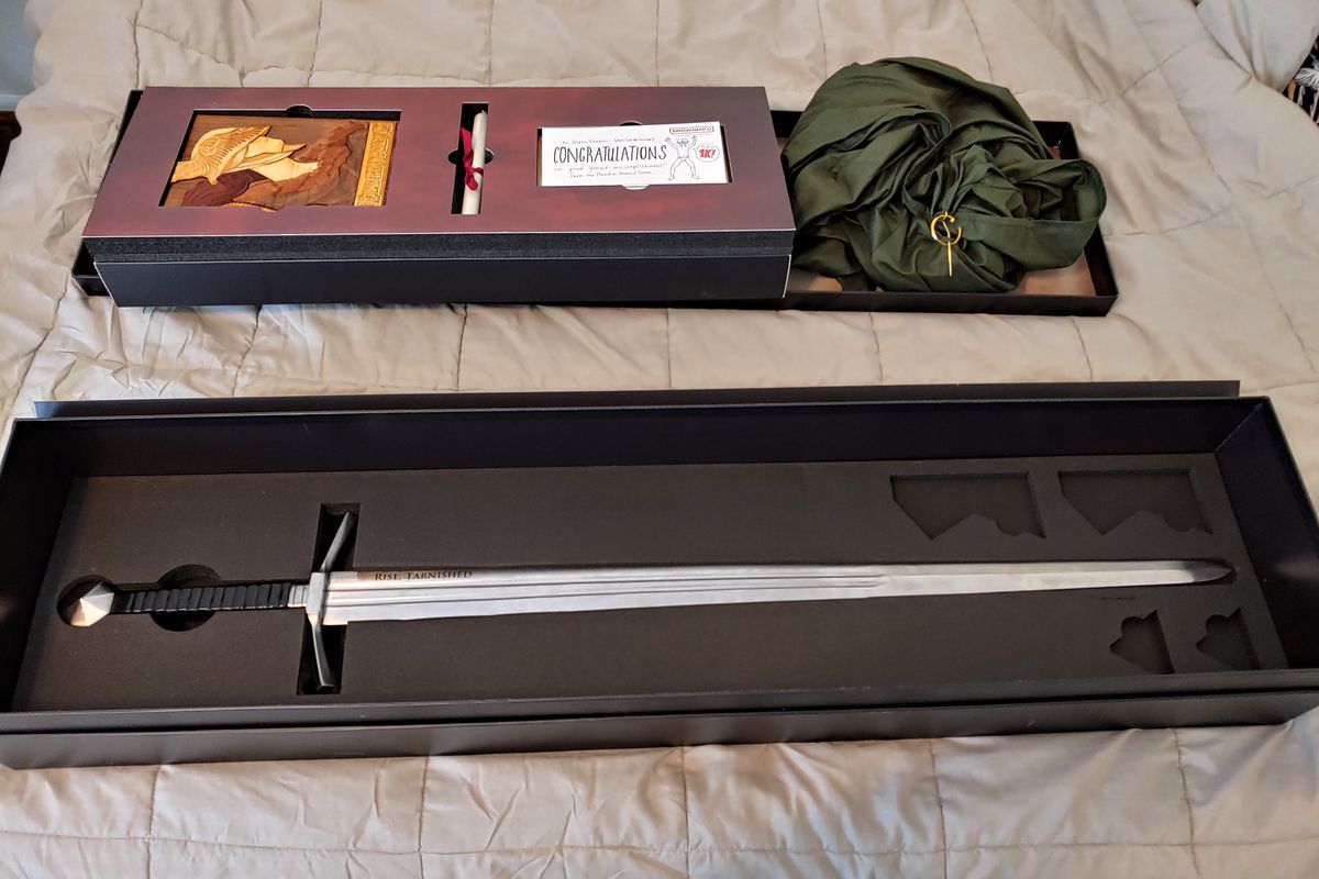 Elden Ring devs sent their most infamous player a commemorative sword