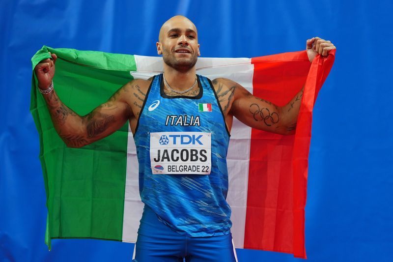 Athletics-Jacobs returns to 100m limelight against hungry Americans on home soil