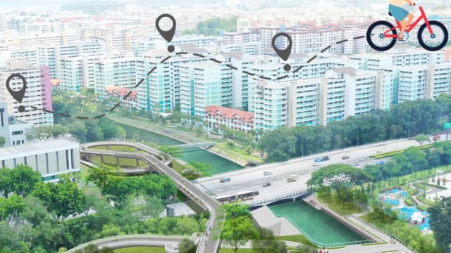 淡滨尼再添13公里脚踏车道 横跨快速公路高架桥受瞩目