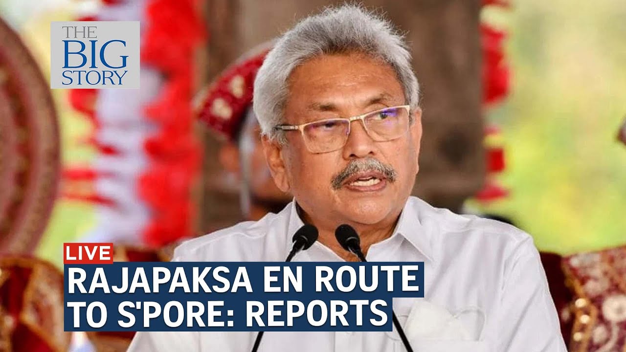 Sri Lanka President Gotabaya Rajapaksa on plane to Singapore, say reports | THE BIG STORY