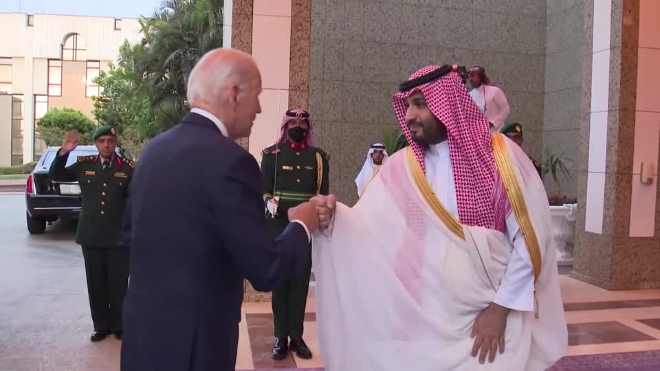 Biden fist-bumps mbs in push to reset ties