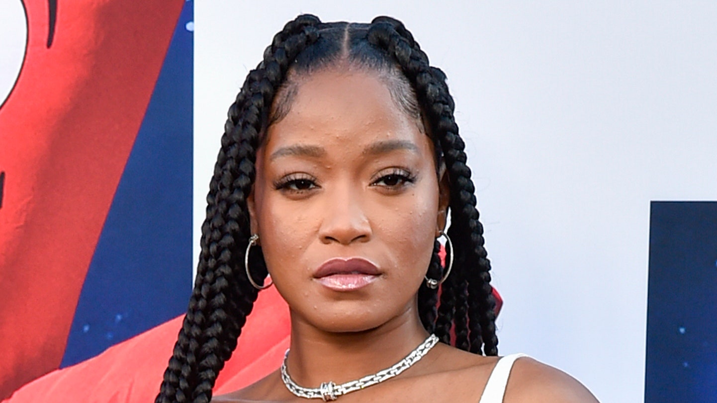 Keke Palmer's Chunky Box Braids Flow All the Way Past Her Lower Back Tattoo