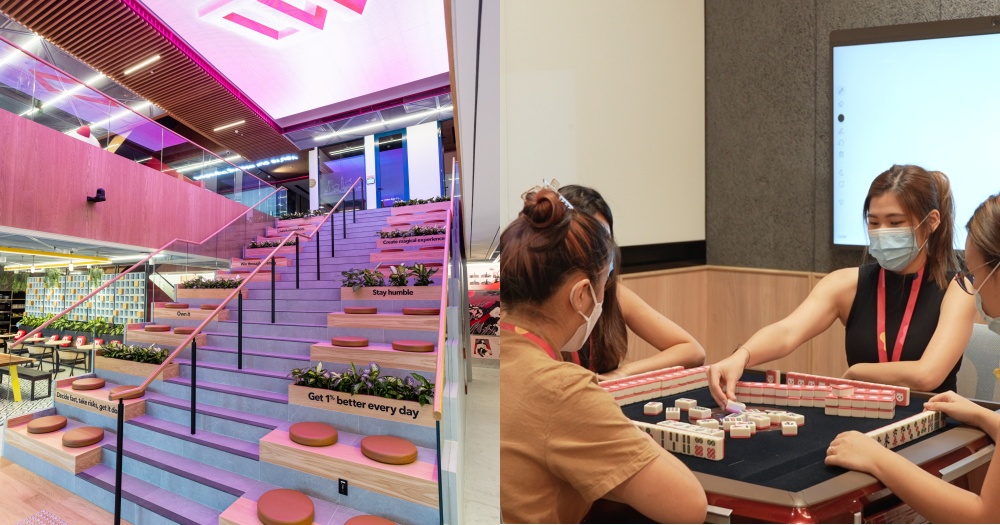 foodpanda opens new all-pink regional HQ, with mahjong room & pantries on every floor