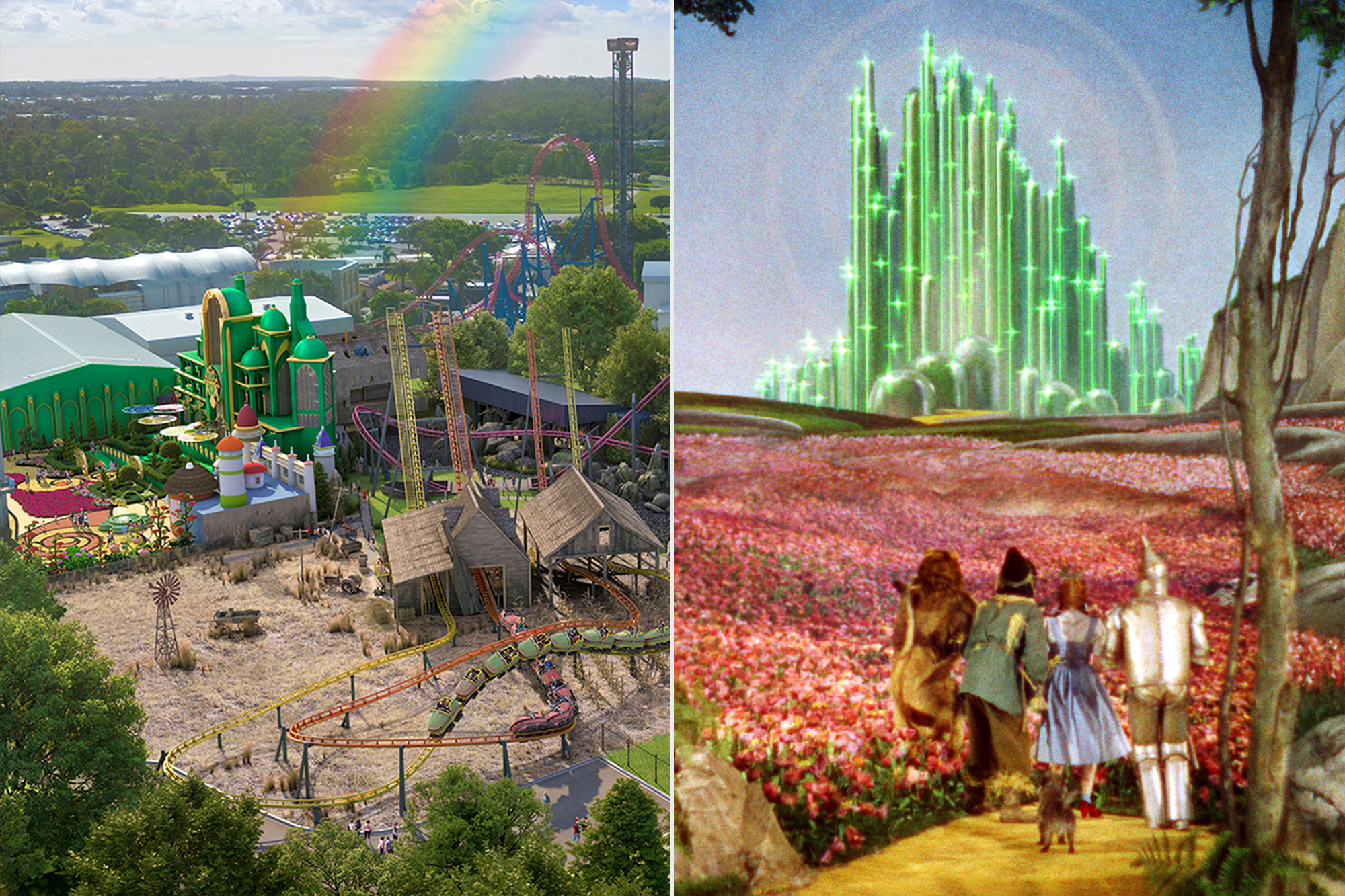 Stunning Wizard of Oz land, flying monkey coaster coming to Warner Bros. theme park