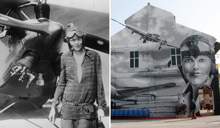 “She Never Landed In Malaysia” Amelia Earhart Mural In Taiping Puzzles Locals