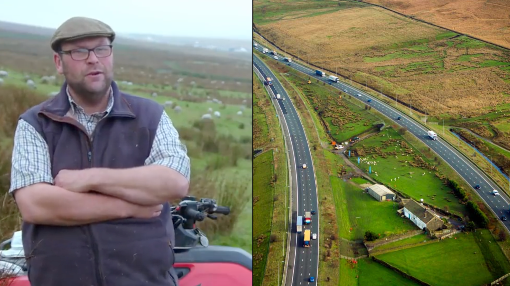 Truth Behind Farmer Who Lives In Middle Of M62 Motorway