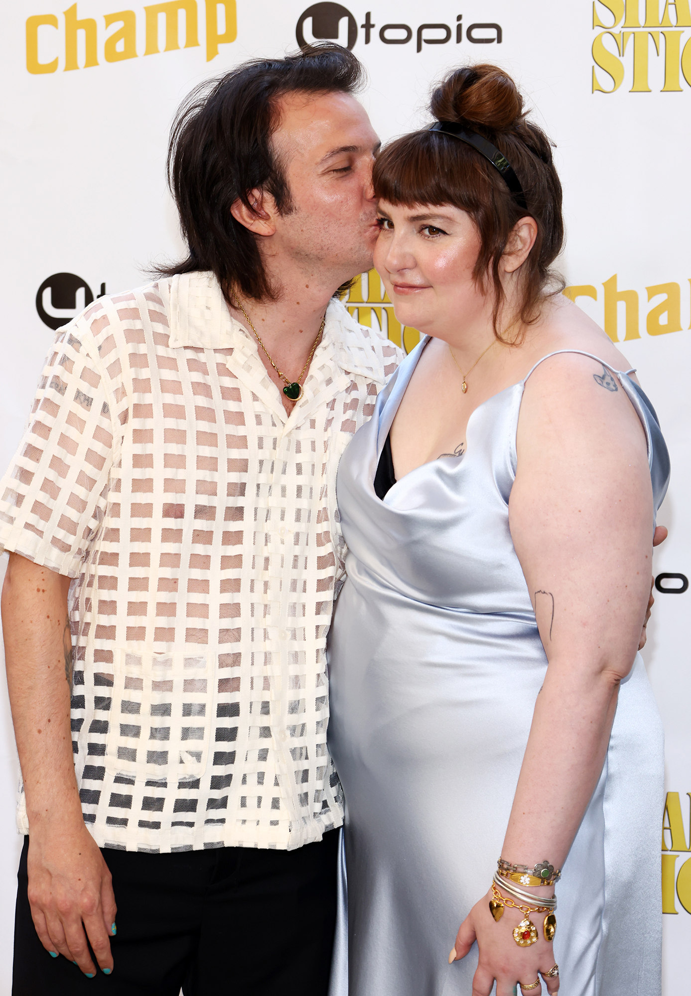 Lena Dunham and Husband Luis Felber Attend Red Carpet Premiere of Her New Movie Sharp Stick