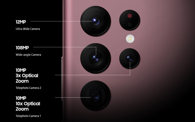 三星：GalaxyS23Ultra将使用与S22一致的长焦镜头