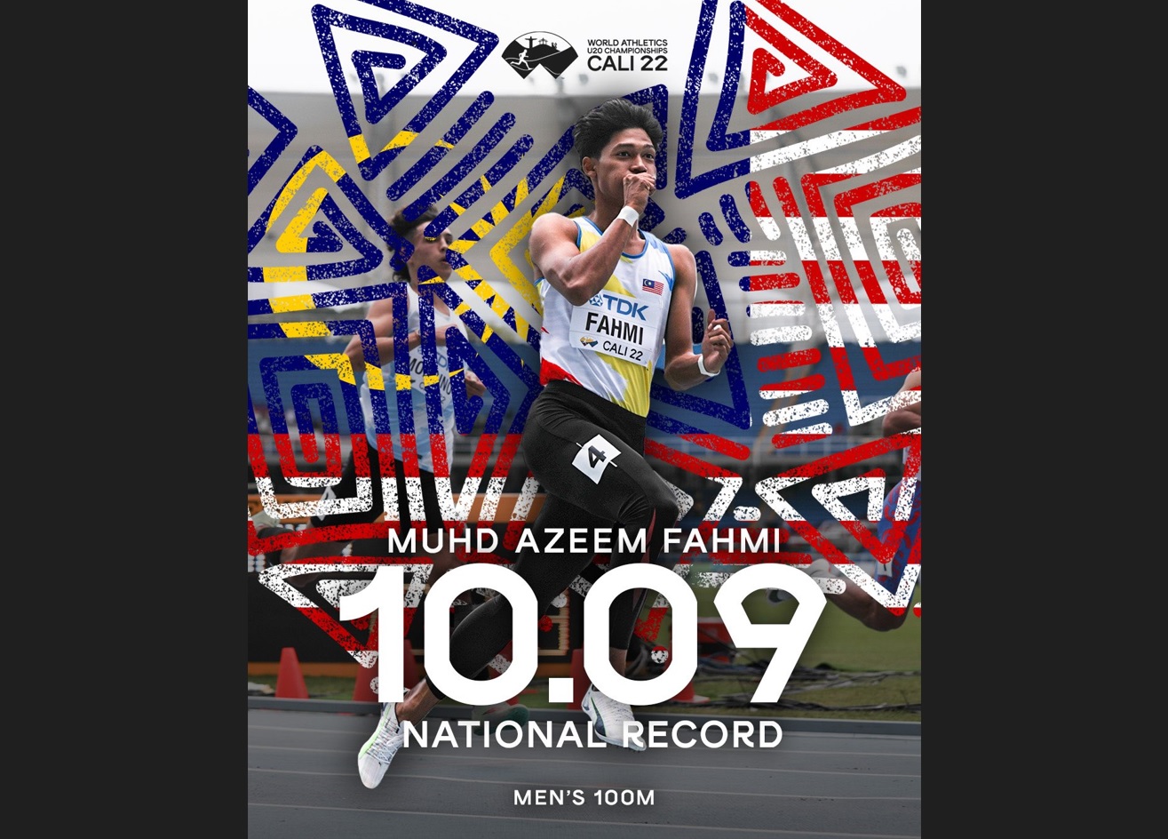 Muhammad Azeem smashes national 100m record at World Athletics U20 Championships