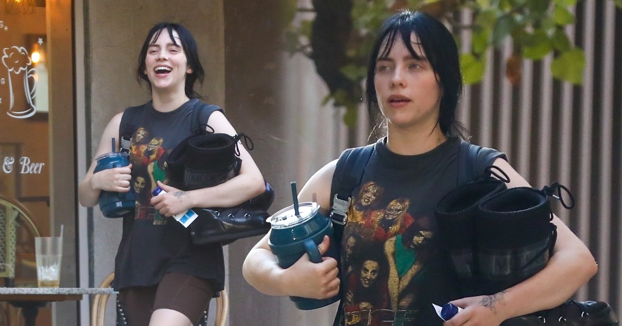 Billie Eilish is the Spice Girls’ biggest fan as she rocks vintage merch for three hour gym session