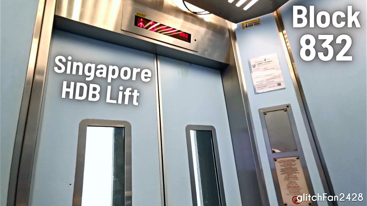 Block Jurong West Singapore HDB Lift Ride