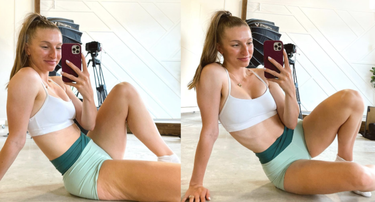 Canadian fitness influencer shares 'posed vs unposed' photos in body positive post