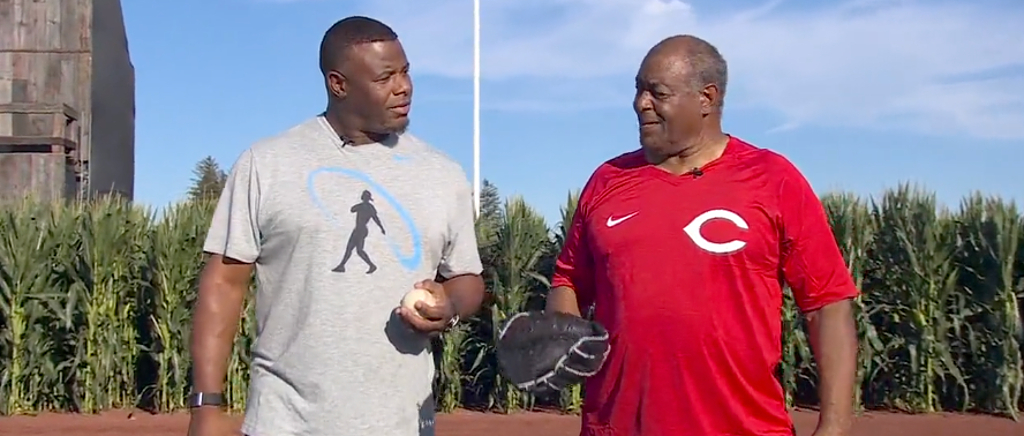 Ken Griffey Jr. And Ken Griffey Sr. Opened The 2022 Field Of Dreams Game With A Catch