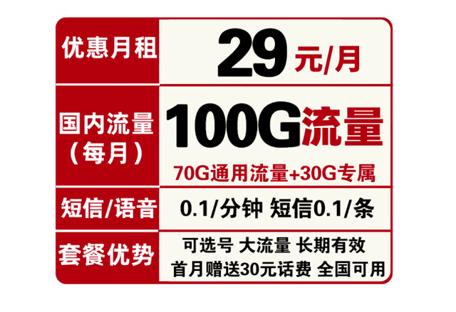 【手慢无】优惠20年！中国电信100GB套餐卡仅需1块8