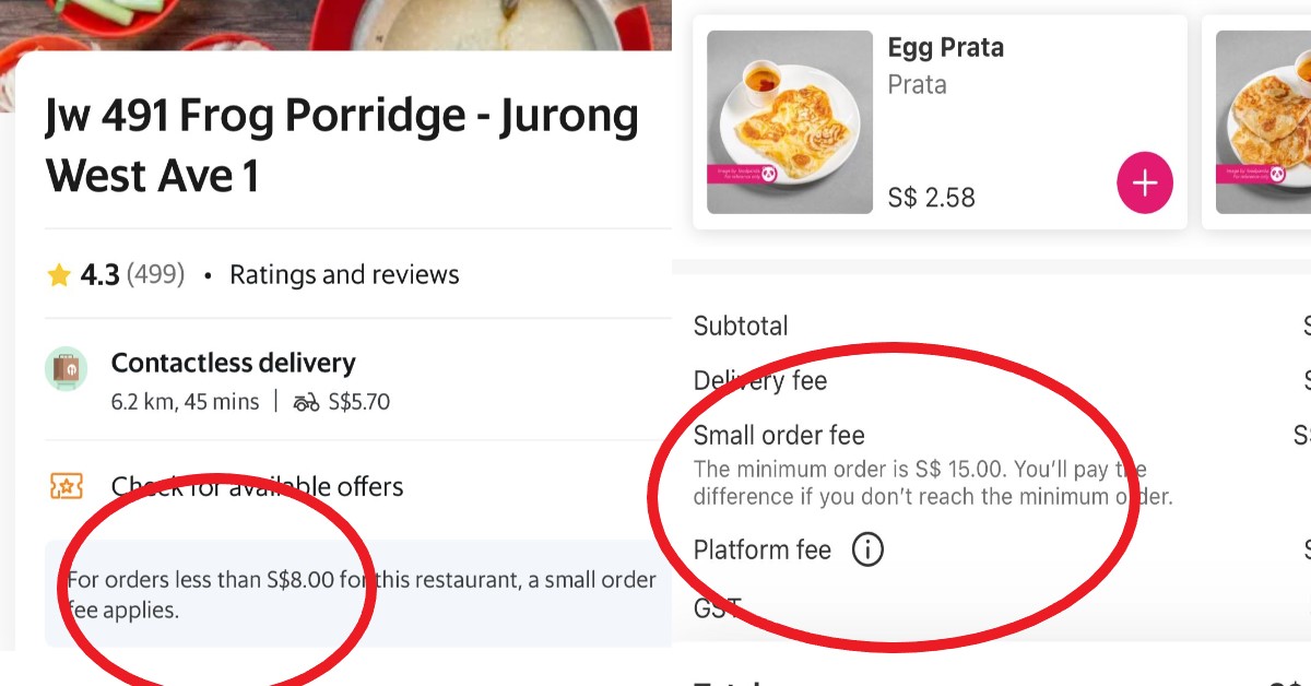 NETIZEN SAYS ‘SMALL ORDER CHARGE’ ON APPS LIKE GRAB SHOULD BE REMOVED