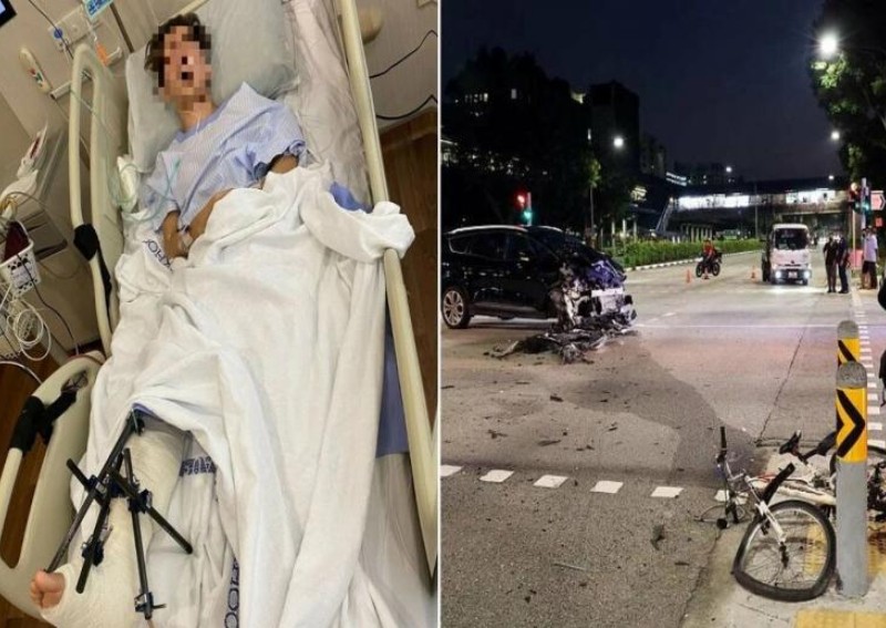 Malaysian student's accident in Woodland leaves him with multiple fractures and an exorbitant hospital bill