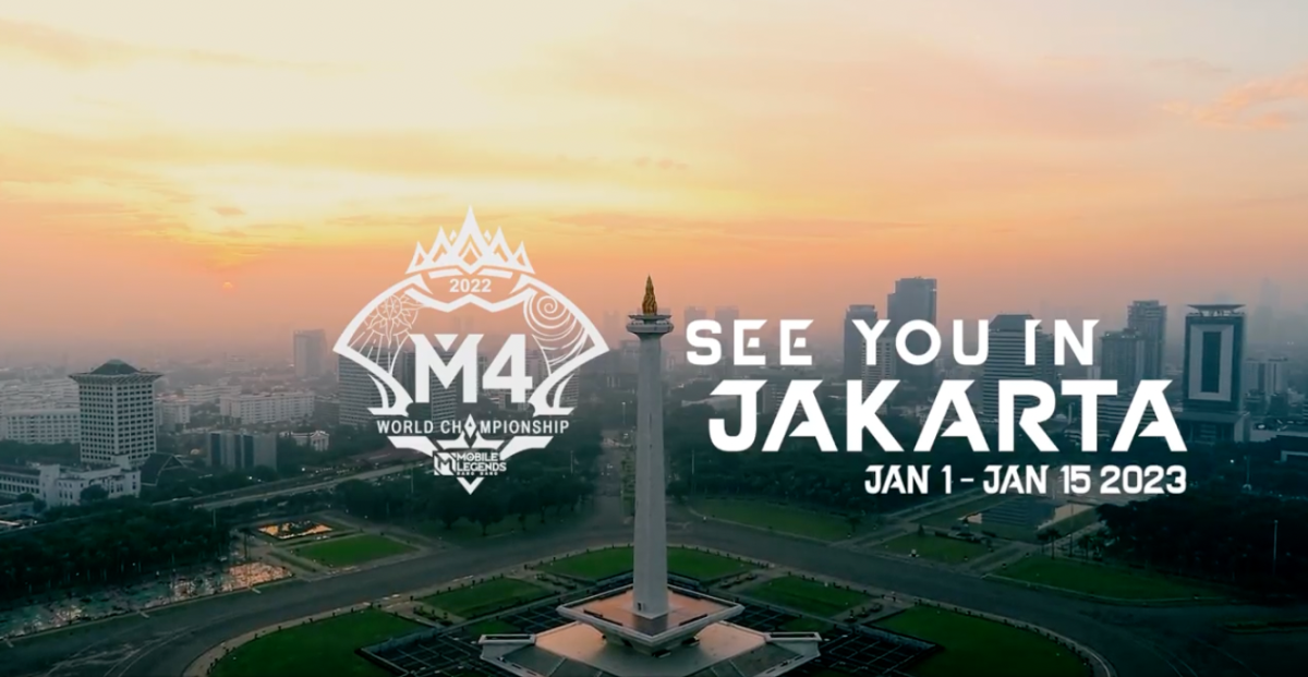 MLBB's M4 World Championship will take place in Jakarta from 1 -15 Jan 2023