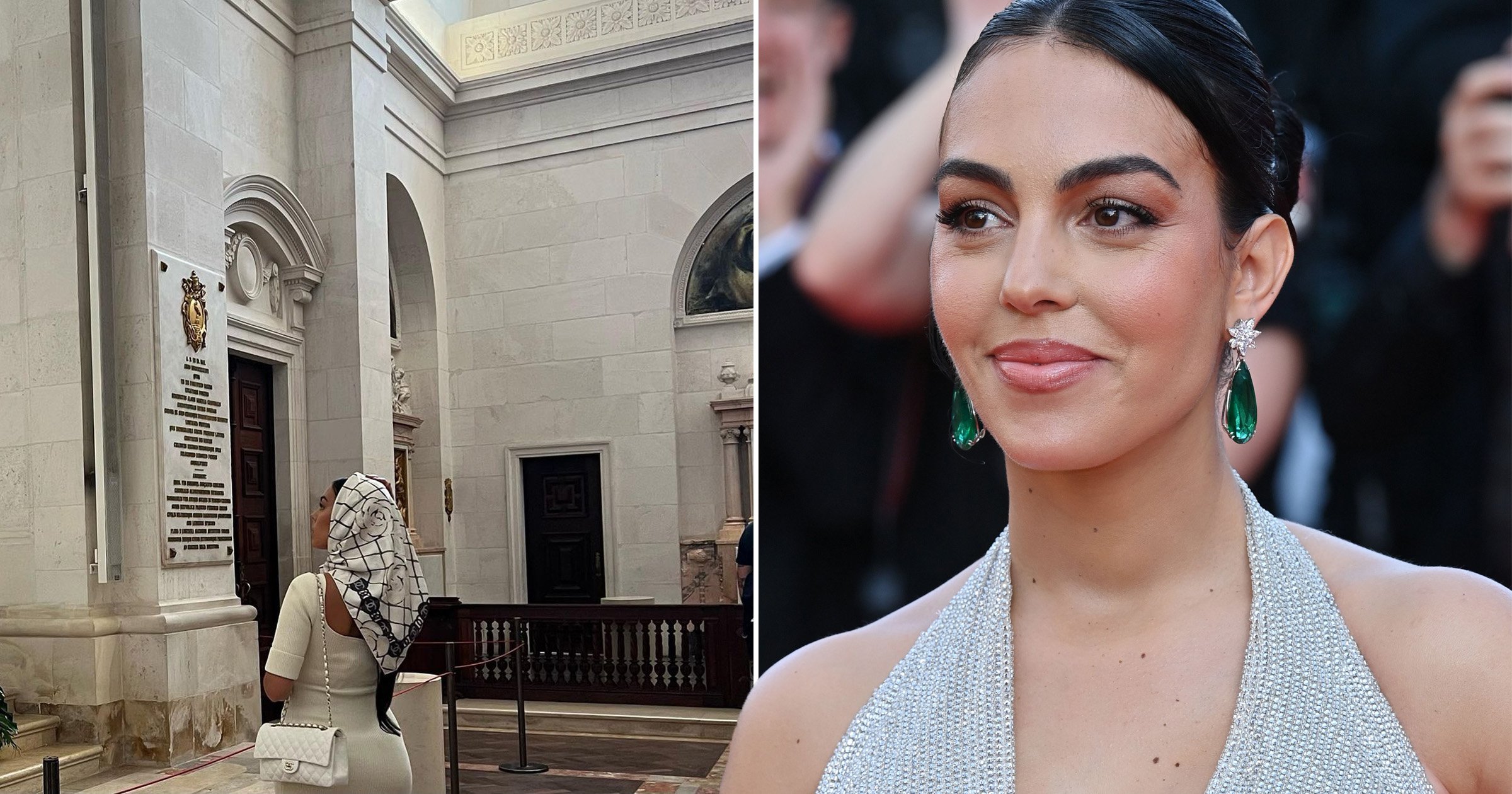 Cristiano Ronaldo’s girlfriend Georgina Rodriguez visits holy site of Fatima six months after baby boy’s death