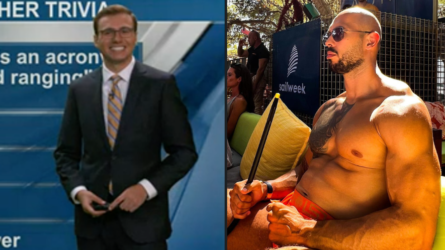 Weather presenter named Andrew Tate keeps getting mistaken for kickboxer Andrew Tate