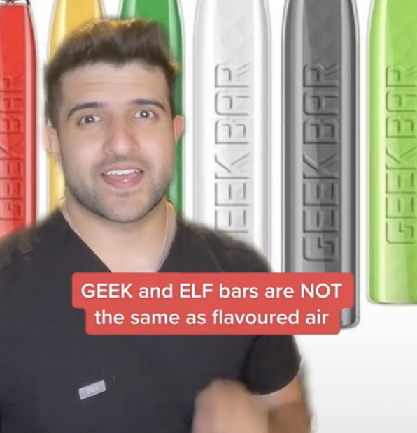 Dentist explains why smoking elf bars is not the same as smoking flavoured air