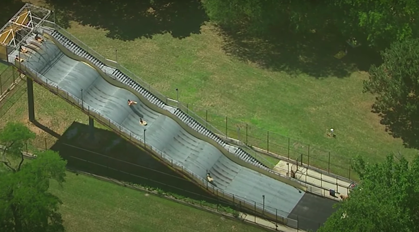 Detroit Park’s Giant Slide Attraction Set to Open Again After Viral Footage Captured Wild Rides