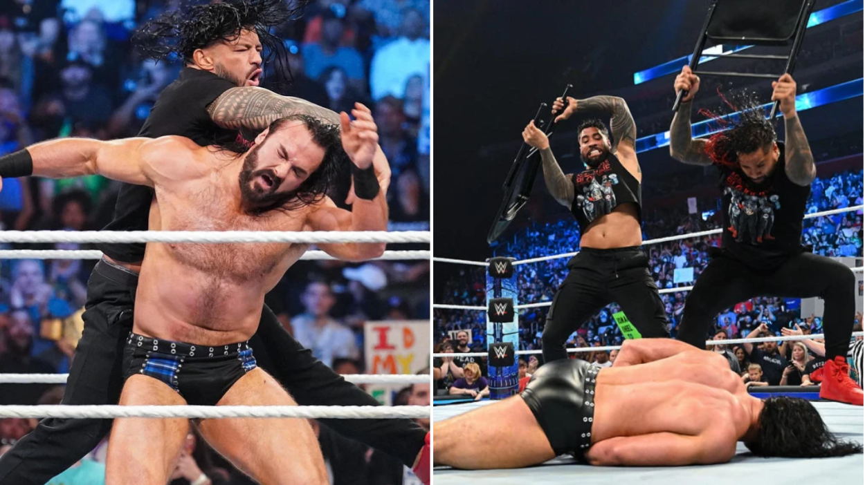 WWE star Drew McIntyre reveals gruesome cuts and bruises in shocking backstage photo after SmackDown attack